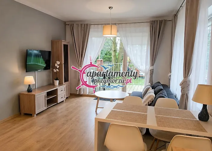 Apartamentyprzymorzu 010 Z Basenem Tarasem I Ogrodkiem